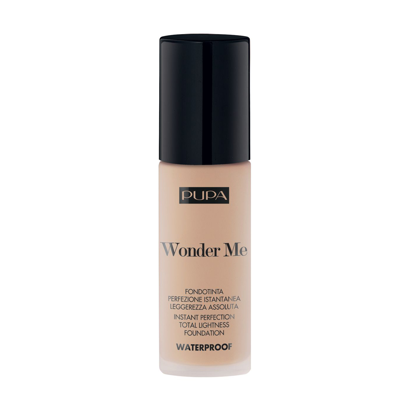 Водостійка тональна основа для обличчя Pupa Waterproof Wonder Me Fluid Foundation, 030 Medium Beige, 30 мл